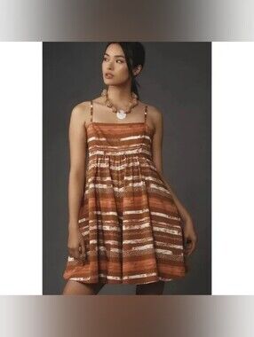 NWT Anthropologie Hutch Java Stripe Romper Large